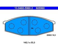 Brake Pad Set, disc brake ATE 13.0460-5960.2 for TOYOTA CROWN (_S1_) 2 1979-1981