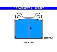 Brake Pad Set, disc brake ATE 13.0460-6027.2 for OPEL ADMIRAL A 2.8 1965-1969