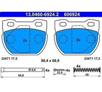 Brake Pad Set, disc brake ATE 13.0460-6924.2 for 110/127 (LDH) 2.5 1986-199