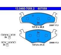 Brake pad set, disc brake ATE 13.0460-7059.2 (1 set-1 piece)