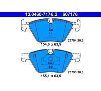Brake Pad Set, Disc Brake ATE 13.0460-7176.2