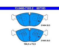 Brake pad set, disc brake ATE 13.0460-7183.2 (1 set-1 piece)