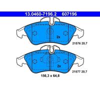 Brake pad set, disc brake ATE 13.0460-7196.2 (1 set-1 piece)