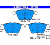 Brake pad set, disc brake ATE 13.0460-7200.2 (1 set-1 piece)