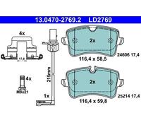 Brake Pad Set, disc brake ATE 13.0470-2769.2 (1set-1pcs)