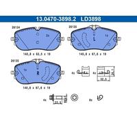 Brake Pad Set, disc brake ATE 13.0470-3898.2 for C-CLASS 1.5 2021-