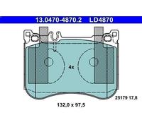 ATE 13.0470-4870.2 Brake pad set