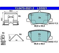 ATE 13.0470-5521.2 Brake pad set