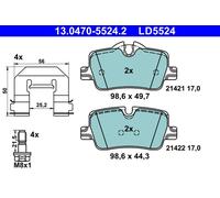 Brake Pad Set, disc brake ATE 13.0470-5524.2 for 3 (G20, G80, G28) 2 2018-202