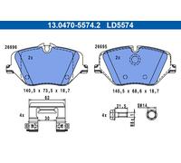 Brake Pad Set, disc brake ATE 13.0470-5574.2 for BMW 1 (F70) 2 2024-