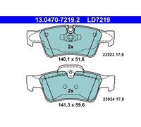 Brake Pad Set, disc brake ATE 13.0470-7219.2 (1set-1pcs)