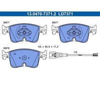 FRONT BRAKE PAD SET DISC BRAKE FITS: VW GOLF VIII 1.5 TSI/2.0 TDI/1.5 ETSI/1.
