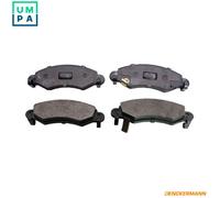 Brake pads Front Axle B110572 DENCKERMANN for OPEL SUZUKI SUBARU