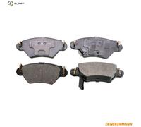 Brake pads Rear Axle B110575 DENCKERMANN for OPEL ASTRA G Hatchback ZAFIRA A MPV