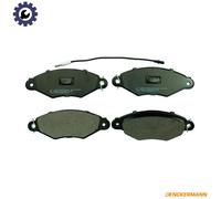 DENCKERMANN B110648 Brake Pads Set Front for Kangoo Kubistar Xsara