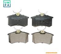 Brake pads Rear Axle B110860 DENCKERMANN for SEAT AUDI VW SKODA CITROËN PEUGEOT