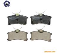 DENCKERMANN B110936 Brake Pads Set Rear for Toyota Avensis Corolla