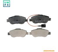 Brake pads Front Axle B110961 DENCKERMANN for FIAT FORD