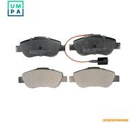 Brake pads Front Axle B110961 DENCKERMANN for FIAT FORD