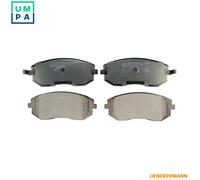 Brake pads Front Axle B110975 DENCKERMANN for SUBARU IMPREZA Saloon FORESTER XV