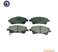 Brake pads Front Axle B111019 DENCKERMANN for TOYOTA AVENSIS Saloon AURIS VERSO