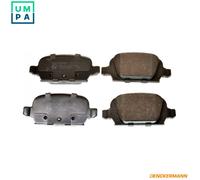 Brake pads Rear Axle B111100 DENCKERMANN for OPEL CORSA C CORSA C Hatchback Van