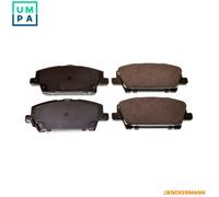 Denckermann Brake Pads B111182 - Front Axle for Honda Civic VIII Hatchback R18A2 1.8L