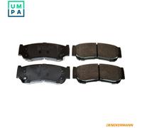 DENCKERMANN B111186 Brake Pads Set Rear for Hyundai Santa Fe