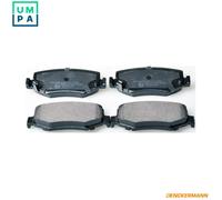 Brake pads Rear Axle B111251 DENCKERMANN for JEEP WRANGLER III LIBERTY