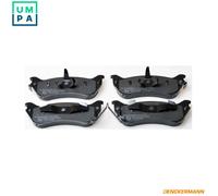 DENCKERMANN B111262 Brake Pads Set Rear for Mercedes M
