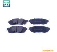 Denckermann Brake Pad Set B111480 Rear Axle for Toyota/Lexus Corolla/Cross Yaris RAV/Van