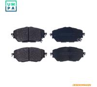 Brake pads Front Axle B111499 DENCKERMANN for TOYOTA C-HR COROLLA Hatchback
