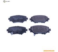 Brake pads Rear Axle B111516 DENCKERMANN for MAZDA 3 3 Saloon