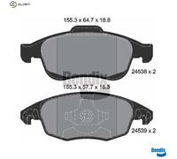 BRAKE PAD SET DISC BRAKE BPD1006 FOR PEUGEOT PARTNER/Box/Body/MPV/TEPEE 5008