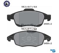 BRAKE PAD SET DISC BRAKE BPD1006 FOR PEUGEOT PARTNER/Box/Body/MPV/TEPEE 5008