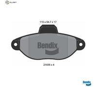 BRAKE PAD SET DISC BRAKE BPD1007 FOR ZASTAVA FIAT SEICENTO/600 PUNTO/Hatchback