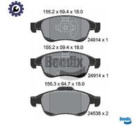 BRAKE PAD SET DISC BRAKE BPD1009 FOR MITSUBISHI ASX COLT/VII/Hatchback DACIA