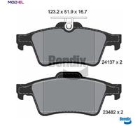 BRAKE PAD SET DISC BRAKE BPD1011 FOR CADILLAC RENAULT LAGUNA/III/Grandtour 1.9L