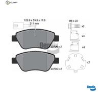 BRAKE PAD SET DISC BRAKE BPD1012 FOR ALFA ROMEO PEUGEOT FIAT FIORINO/Box 500 500