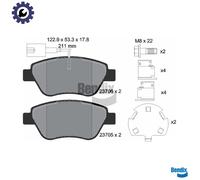 BRAKE PAD SET DISC BRAKE BPD1012 FOR ALFA ROMEO PEUGEOT FIAT FIORINO/Box 500 500