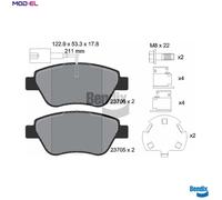 BRAKE PAD SET DISC BRAKE BPD1012 FOR ALFA ROMEO PEUGEOT FIAT FIORINO/Box 500 500