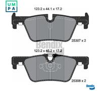BRAKE PAD SET DISC BRAKE BPD1017 FOR BMW 2/F87/Convertible/F3/F0/F1/4 A B38B15