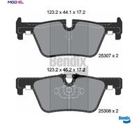 BRAKE PAD SET DISC BRAKE BPD1017 FOR BMW 2/F87/Convertible/F3/F0/F1/4 A B38B15