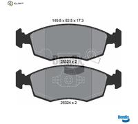 BRAKE PAD SET DISC BRAKE BPD1018 FOR FIAT LANCIA 312A4.000/A6.000 1.0L 2cyl 1.2L