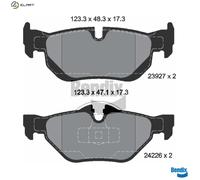 BRAKE PAD SET DISC BRAKE BPD1023 FOR BMW X1/E84 N20B16A 1.6L M47D20 N47D20 2.0L
