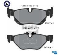 BRAKE PAD SET DISC BRAKE BPD1023 FOR BMW X1/E84 N20B16A 1.6L M47D20 N47D20 2.0L