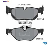 BRAKE PAD SET DISC BRAKE BPD1023 FOR BMW X1/E84 N20B16A 1.6L M47D20 N47D20 2.0L