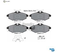 BRAKE PAD SET DISC BRAKE BPD1029 FOR CITROËN KFV /KFU 1.4L HFX 1.1L 8HZ 1.4L