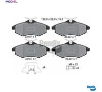 BRAKE PAD SET DISC BRAKE BPD1029 FOR CITROËN KFV /KFU 1.4L HFX 1.1L 8HZ 1.4L