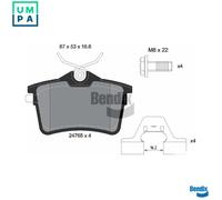 BRAKE PAD SET DISC BRAKE BPD1031 FOR PEUGEOT PARTNER/Box/Body/MPV/TEPEE 207/SW